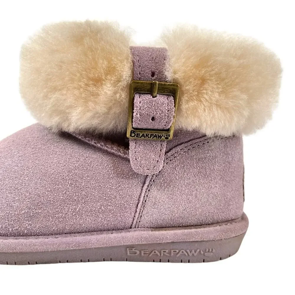 BEARPAW the Abby Boot in Lavender Size 2 Big Girl